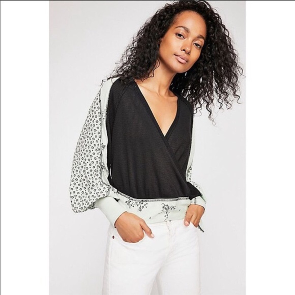 FREE PEOPLE Auxton Thermal Wrap Top